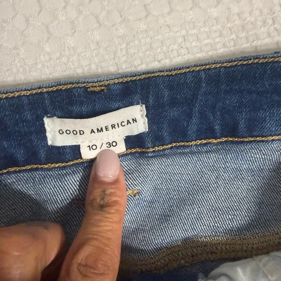 Good American Blue Denim Midi Skirt - Picture 10 of 10